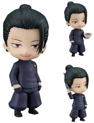 JJK Geto Suguru Figur,Bewegliche Geto Suguru Action Figure,JJK Anime Figuren,Cartoon Kuchen Topper Modell Statue,Desktop Figur Dekoration Sammlerstücke Geschenk 10cm