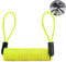 Vierone 1.2m Yellow Motorcycle Disc Lock Reminder Cable