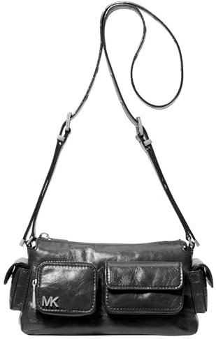 Michael Kors Damen Dakota Small Convertible Pocket Crossbody Bag Umhängetasche, Schwarz