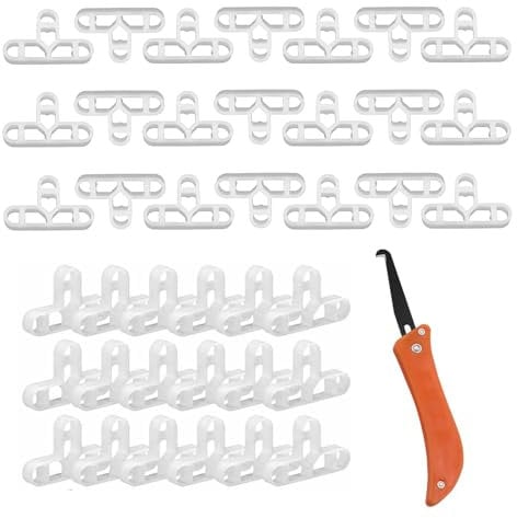 200 Pcs Tile Spacers + Gap Removal Tools, 10mm Tile Spacers Slab Brick Spacers T-Shaped Plastic Spacers, Used for DIY Paving Tiling Wall Tiler Leveling System Tool