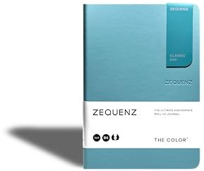 Zequenz Notizbuch Softcover – The Color B6 – 12.5 x 17.8 cm, Gepunktet, Turquoise, 100 Blätter, 80 gsm, cremefarbenes Papier, 360° flachliegend, füllerfreundlich