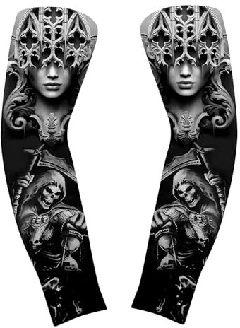 Aisikoo Arm Sleeve Gaming - Armsleeve Gaming, Gaming Arm Sleeve, Tattoo Ärmel, Atmungsaktive Armsleeve für Herren & Damen, ideal für Sommer & Winter, Sport & E-Sport