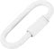 sourcing map Chain Connectors, 4mm Thick Quick Link Screw Lock Oval Clips for Chandelier Pendant Lights, White, Pack of 4