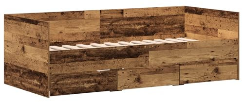 vidaXL Tagesliege Altholz Ingenieurholz 90 x 190 cm Stabil Tagesliege