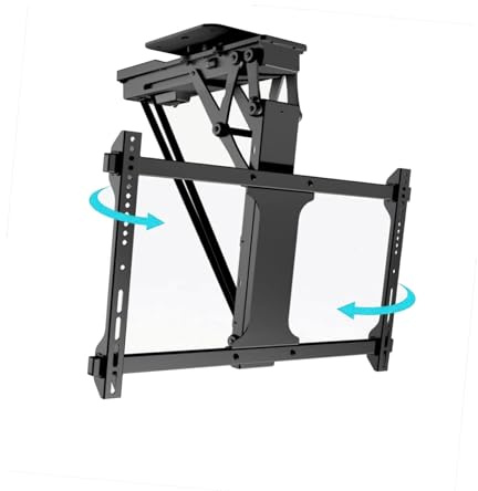 Motorised TV Bracket Stand - Ceiling TV Mount Stand, Tv Wall Mount, Telescopic Electric Lift TV Stand with Intelligent Memory,Fits 32-75 Inch TVs, Max Bearing 35kg, with