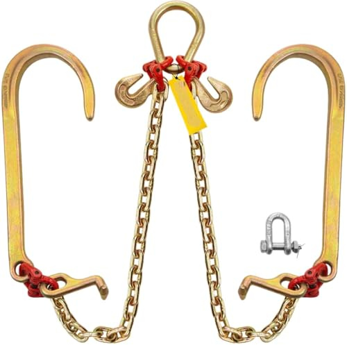 Forstkette G80-Zaumkette 5/16 x 2 Fuß for Abschleppen mit 15-Haken RüCkekette