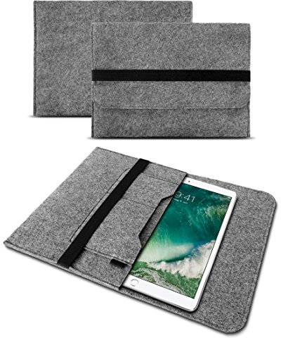 UC-Express Laptop Schutz Tasche Sleeve Hülle Filz Notebook Schutzhülle Tablet Ultrabook MacBook Cover Laptop Case, Notebook:TrekStor SurfTab Duo W3 W2 W1;Farbe:Grau
