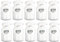 Trimming Shop Plastic Cord Lock Spring Loaded Single Hole Toggle Stopper 10mm White Cord Locks for Drawstrings, Luggage, Lanyard, Clothing, DIY Projects, Backpack, Sportswear & Shoelaces, 10pc