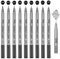 Fineliner Stifte, Funnasting Set 9 Stück Fineliner Schwarz (0.05mm-0.8mm und 1 Brush) Wasserdicht Pigmentliner Set Bullet Journal zum Skizzieren, Künstler Illustration, Office Dokumente