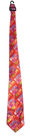 Herren-Krawatte mit Musik, Weihnachten, Büro, Party, Geheimgeschenk, Spaß, Schneerot, 82cm x 10cm x 0.5cm