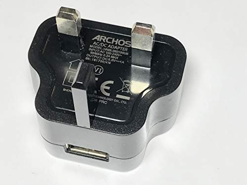 Replacement for Genuine ARCHOS AC/DC ADAPTER MODEL HNBL050100UB DC 5.0V 1A USB CHARGER UK PLUG