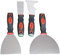 Set di 4 spatole in acciaio inox, 7 in 1, coltelli flessibili, raschietti per vernice di qualità, 3,8 - 7,6 - 10,2 - 15,2 cm