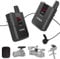 SYNCO Lavalier Mikrofon Funk, Kabellos Funkmikrofon UHF 16-Kanäle Wireless Dual Set Ansteckmikrofon bis zu 50m für Interview DV Kamera DSLR Canon Sony Nikon Panasonic WMic-T1