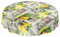 ANRO Tischdecke Wachstuch abwaschbar Wachstuchtischdecke Wachstischdecke Frühlingsmotiv Blumen Photoprint Rund 140cm