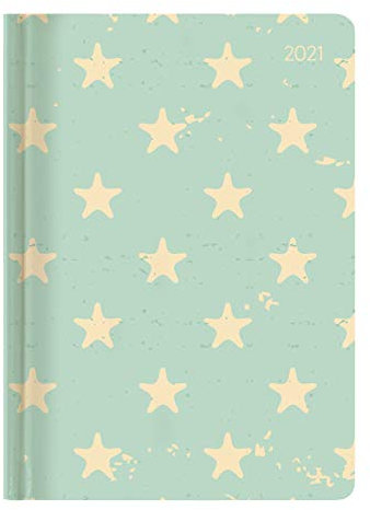 Ladytimer Grande Stars 2021 - Taschen-Kalender A5 (15x21 cm) - Sterne - Notiz-Buch - Weekly - 128 Seiten - Alpha Edition: Taschen-Kalender A5 - Sterne - Notiz-Buch