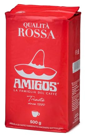 Amigos Caffè - Qualità Rossa macinato per moka in confezione da 500 g