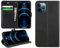 DN-Technology iPhone 12 Pro Max Case, Phone Case, Premium Leather Wallet, Flip Case, Phone Cover For Apple iPhone 12 Pro Max (BLACK)