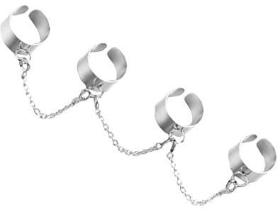 Happyyami Offene Finger Kette Ringe Kombination Ring Stapelbar Knuckle Ring für Frauen der Partei Punk Gothic Ring Stange Jahrgang Schmuck