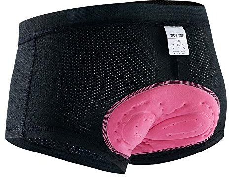 WOSAWE Radunterhose Damen Atmungsaktive 3D Gepolstert MTB Radfahren UnterwäSche Kurze Hose (Schwarz M)
