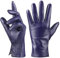 QNLYCZY Echtes Schaffell Leder Handschuhe für Damen, Winter Warm Kaschmir Futter Touchscreen Texting Fahren Motorrad Kleid Handschuhe
