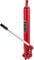 VEVOR Cilindro Hidráulico Largo para Grúa de Taller 3 T Soporte de Motor de Cilindro Hidráulico con Bomba de Pistón Simple y Base de Horquilla Varilla Hidráulica para Motor de Elevación de Cabra, Rojo