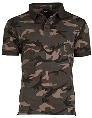 Mil-Tec Poloshirt Prewash Co. Pikee Dark camo
