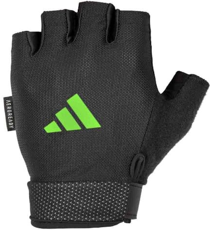 adidas Unisex-Adult Essential verstellbare Handschuhe-Grün/XL, Schwarz