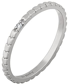 cai Damen Ring 925/- Sterling Silber Glänzend Zirkonia weiß 274270225