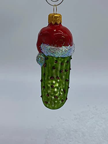 Weihnachtskugel Glas Handbemalt Weihnachtsgurke Gurke Tradition Weihnachtstradition Geschenk Weihnachten