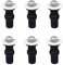 Fissaggi WC Sedile, 6 Pezzi Fissaggi WC Sedile, Accessori per Sedile WC Sedile WC Set di Fissaggio Viti, Fissaggio Dado di Gomma Cerniere Copriwater Fori Ciechi Espansione Gomma Viti