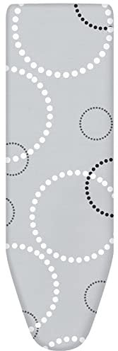 55cm X 148cm - Housse Table a Repasser Élastiqué Housse Planche à Repasser Montage Rapide (Gris clair)