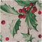 Motiv-Stoff Leinenoptik Ilex