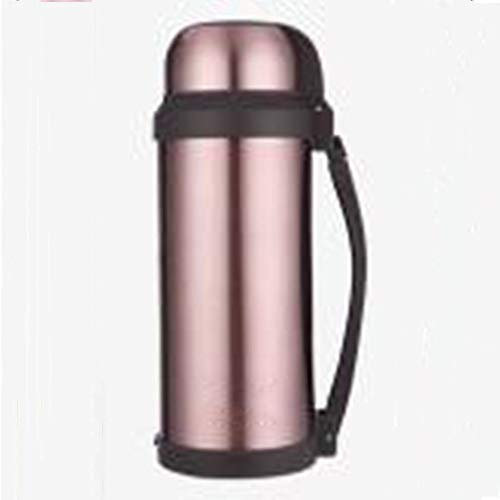 Olla de aislamiento de acero inoxidable para el hogar, 2 litros, termo de gran capacidad, termo portátil para exteriores, hervidor de agua (color: C, tamaño: 2,0 l)