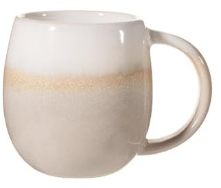 Graue Tasse mit tauchglasierter Ombré-Optik