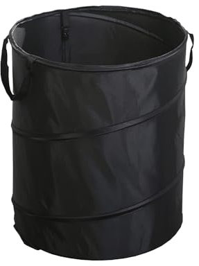 ANTING PRODUCTS Petite poubelle pliable - 36 litres - Pour camping, extérieur - Étanche - Flexible - Pour la maison, le jardin, le camping, les voyages - Couleur noire