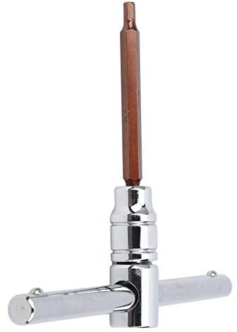 HERCHR Skate-Werkzeug, 15,5 cm T-förmiger Griff, Rollschuh-Werkzeuge, Inline-Skating-Schraubendreher, 4 Mm Innensechskantschlüssel, Zubehör