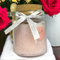 Tea Rose Fragrance Natural Bath Salts in A Glass Jar + Scoop