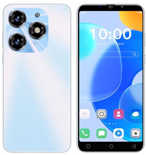 MTGud Smartphone Tagesangebot, 5,0 Zoll IPS Display, 16GB ROM, 128GB, erweiterbar, Android-Smartphone, Dual-SIM-Handy, 3000 mAh Akku für, Einfaches Mobiltelefon (SPark10Pro-Light Blue)