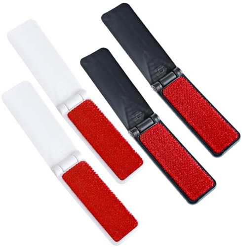 Molain Faltbare Fusselentfernerbürste, tragbar, wiederverwendbar, Mini-Fusselentfernungsbürste, Reise-Fusselbürsten für Kleidung, Tierhaarentferner, Möbel, Sofa, Stoff, Flusen,