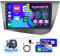 Hikity 2GB+64GB Android 15 Autoradio für Seat Leon 2005-2012(Left-Hand Drive) Radio Wireless CarPlay Android Auto Bluetooth 9 Bildschrim Auto Radio mit Navi Rückfahrkamera