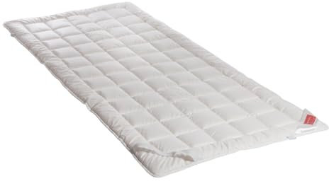 HEFEL Pure Wool Schafschurwolle Unterbett - Matratzenauflage mit Eckgummibändern, 400 g/m², Verschiedene Größen (140 x 200 cm)