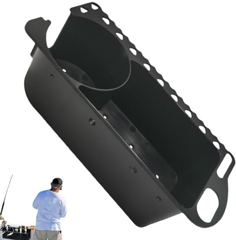 Rurunklee Vassoio porta bicchieri per barca, organizer per bottiglie, per barche da pesca, vassoio multifunzione per esche da pesce, bevande