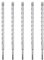 hsawbit Lot de 5 forets à maçonnerie avec tige SDS Plus, 14 mm x 310 mm, pointe en carbure de tungstène pour béton, brique, murs de ciment, pierre