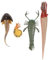 CORHAD 4 Stück Tierornamente aus der Tiefsee heusgen kindergeburtstags mitgebsel Toy Meerestiermodell Spielzeug für Kinder im Meer Spielzeug für Meerestiere für Kinder Desktop-Schmuck PVC