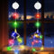 OUILA RGB Weihnachtslichter, Blinkt Schneemann & Weihnachtsbaum Lichterkette Fenster Innen Weihnachten mit Saugnäpfe & Timer Weihnachtsdeko Innen Fenster Weihnachtsdeko Hängend