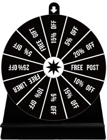 Drehrad Für Preise, Gewinnspiel Aus Acryl Glücksrad Minispiel Requisiten, TischPreisrad Für Hochzeit Familientreffen, Partyspiele