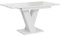 PROROOM FURNITURE - Malvi - Esstisch Ausziehbar auf 160 cm - 120x80x75 cm - Modern - Dinner Table - Esszimmertisch - Tisch für Esszimmer, Wohnzimmer - Ausziehtisch - Bianco Marmor Weiß