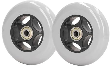 4 Zoll Rollstuhl Ersatz Vorderrad, Vollgummi Räder, Vorderrollen für Rollatoren Walker