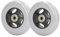 4 Zoll Rollstuhl Ersatz Vorderrad, Vollgummi Räder, Vorderrollen für Rollatoren Walker
