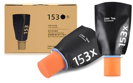 CAIDI153X W1530X Tonerkartusche Nachfüllset für HP 153A W1530A für Drucker HP Laserjet Tank 2504dw 2504 1504w 1504 MFP 2604sdw 2604 1604 1604w 2606 2606dw 1602. 2602 (2 Packungen mit 5000 Seiten)